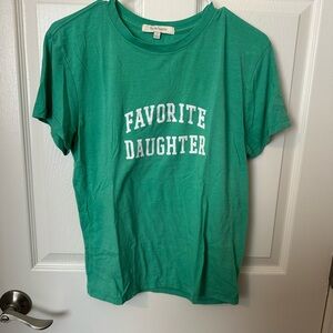 Favorite Daughter Green Short Sleeve Tee